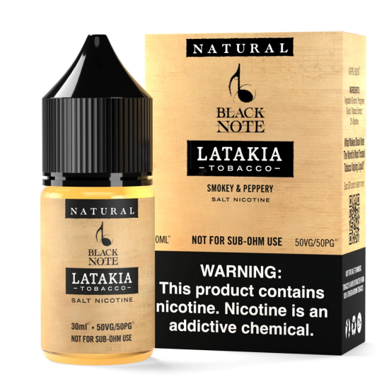 Black Note Latakia Tobacco 30ml Salt Premium Likit