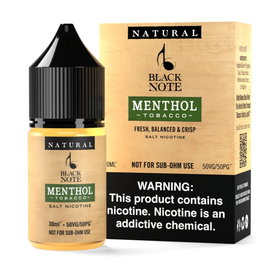 Black Note Menthol Tobacco 30ml Salt Premium Likit